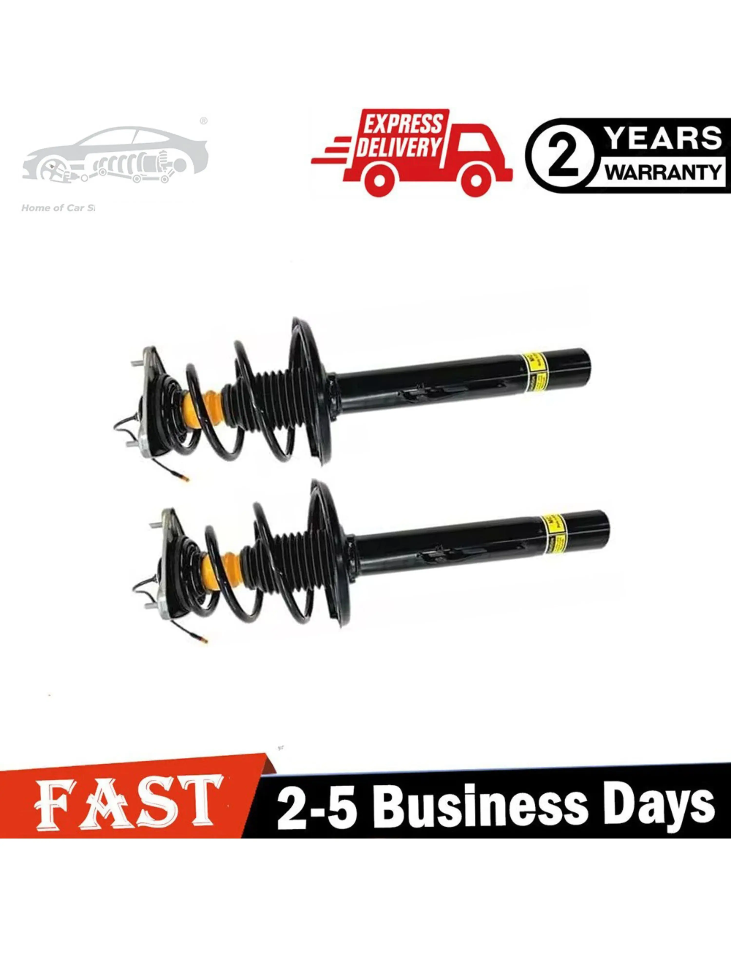 

Pair Front Shock Absorber Struts w/PASM 2005-12 For Porsche Cayman 987 Boxster