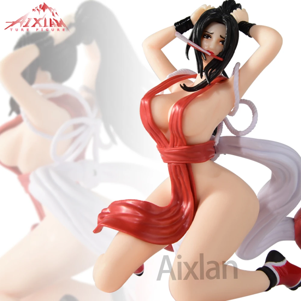 15CM FuRyu The King of Fighters Shiranui Mai Figure Mai Shiranui Noodle Stopper Figure PVC Action Figure Collection Model Doll