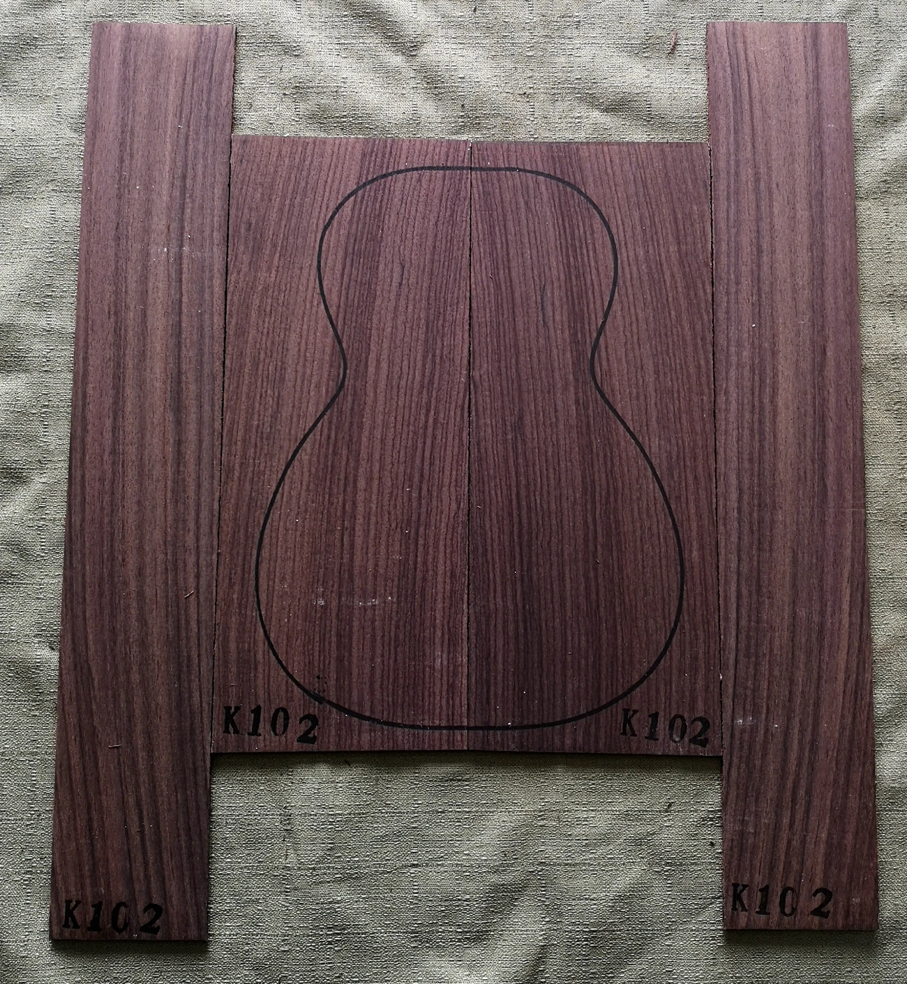 Indian rosewod full single 23 inch ukulele guitar bottom back side guitar material accessories DIY macro music instrument