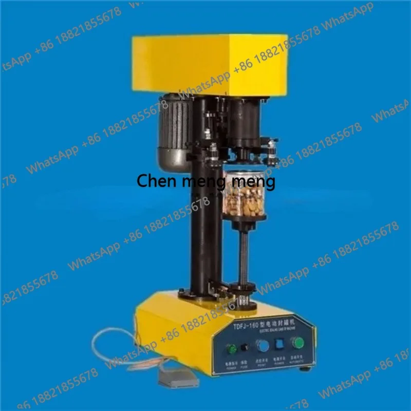 Semi-Automatic Electric Drive Vacuum Tin Can Sealing Machine Packaging Beverages Plastic Cartons Desktop Can Sealing Device