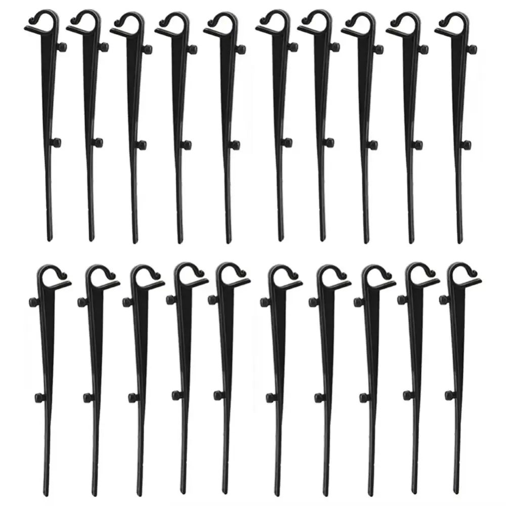 20PCS Hook & Stake Design Gutter Clip Easy Insert Installation Weather Resistant Gutter Net Fixing Hook Anti-Rust