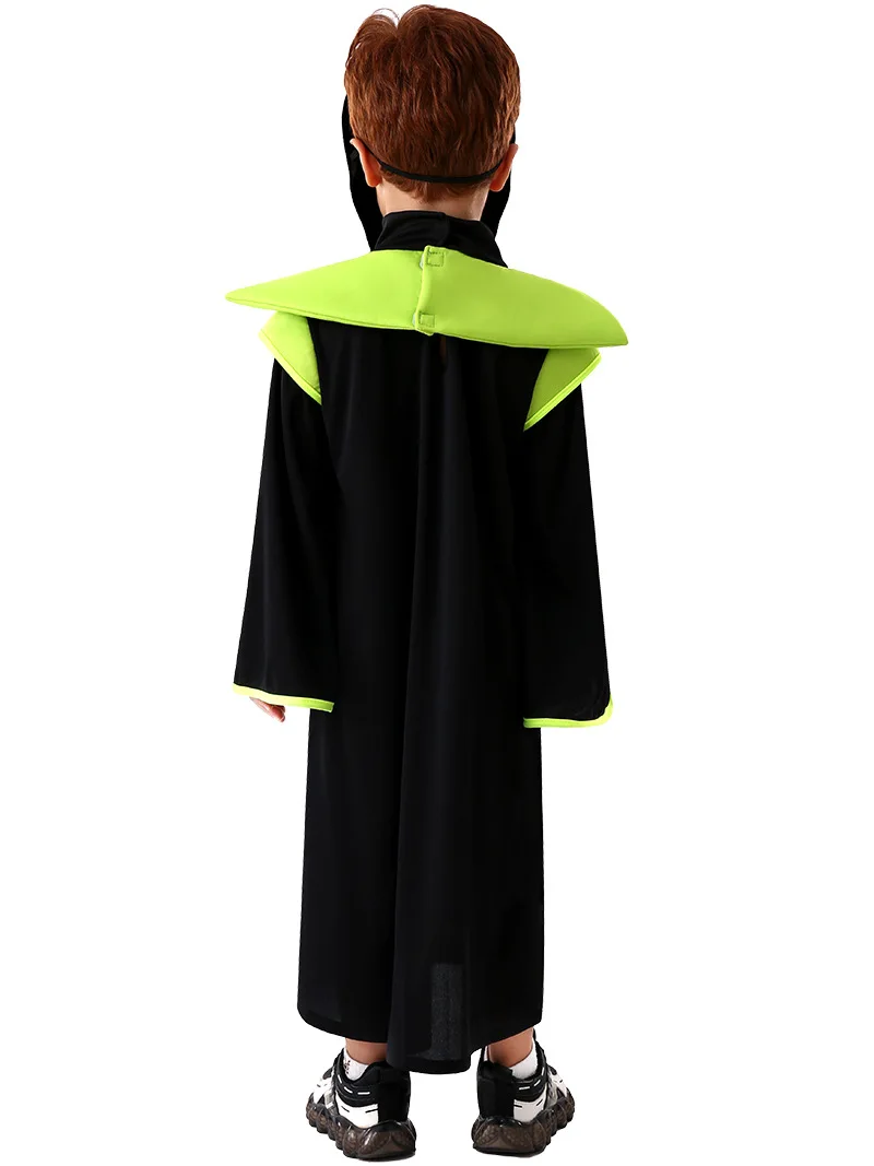 Halloween-Alien-Kostüm für Kinder – im Dunkeln leuchtendes Cosplay-Outfit mit UFO-Hut, Kleinkind-Partykleid für Bühnenauftritte