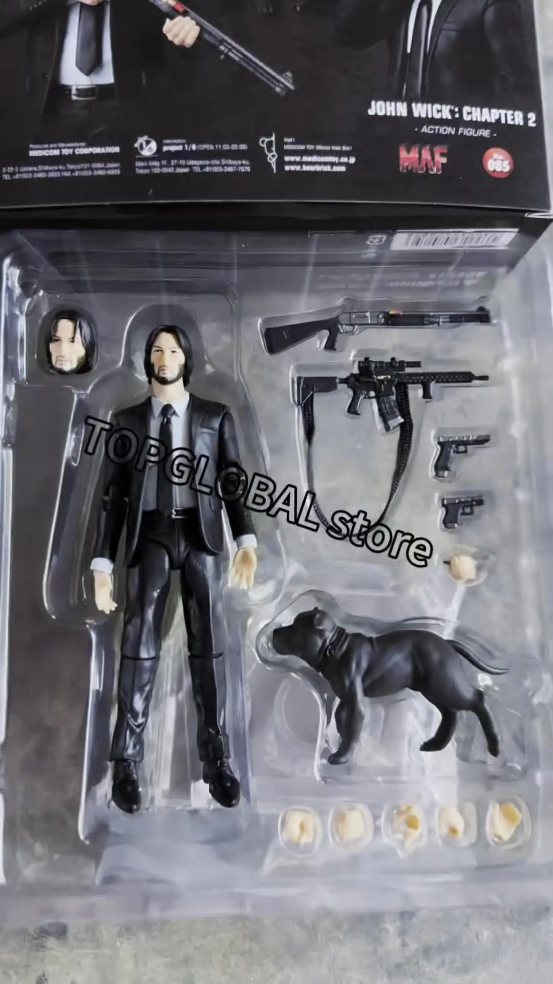Mafex 085 JOHN WICK Chapter 2 with Dogs Action Figure Doll Horror