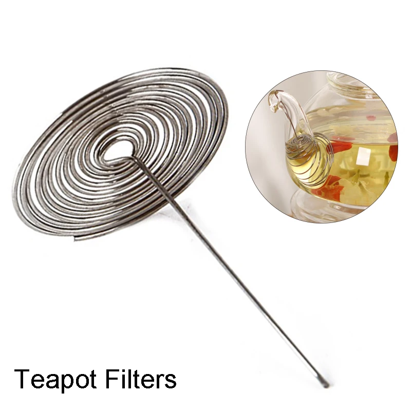 3pcs S Teapot Filters For Spout Stainless Steel Teapot Nozzle Strainer Portable Replace Tea Infuser Teaware Accessories