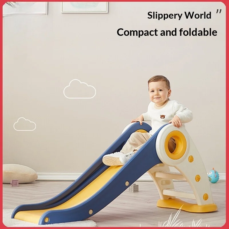 

Toddler Baby Indoor Outdoor Slide Playset Foldable Portable Compact Home Backyard Long Safe Non Slip Escorregador Infantil