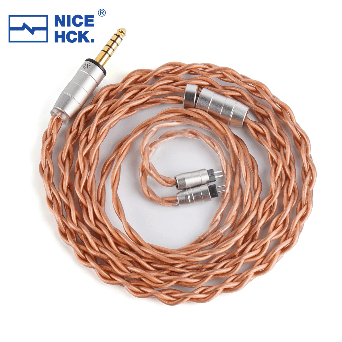 NICEHCK Engr.SuperCu Kabel mit begrenztem Menge, 7N reines Kupfer, IEM-Ersatzdraht, OFC-4,4-mm-Stecker, 2-polig, für NX8-Rockies, Himalaya Meteor
