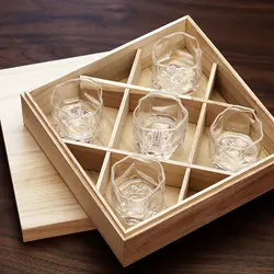 Japanese Drink Dassai Sake Cup Designer LIU Crystal Tasting Wine Tumbler Liquor Shot Glass Whiskey Whisky Tumbler Brandy Snifter