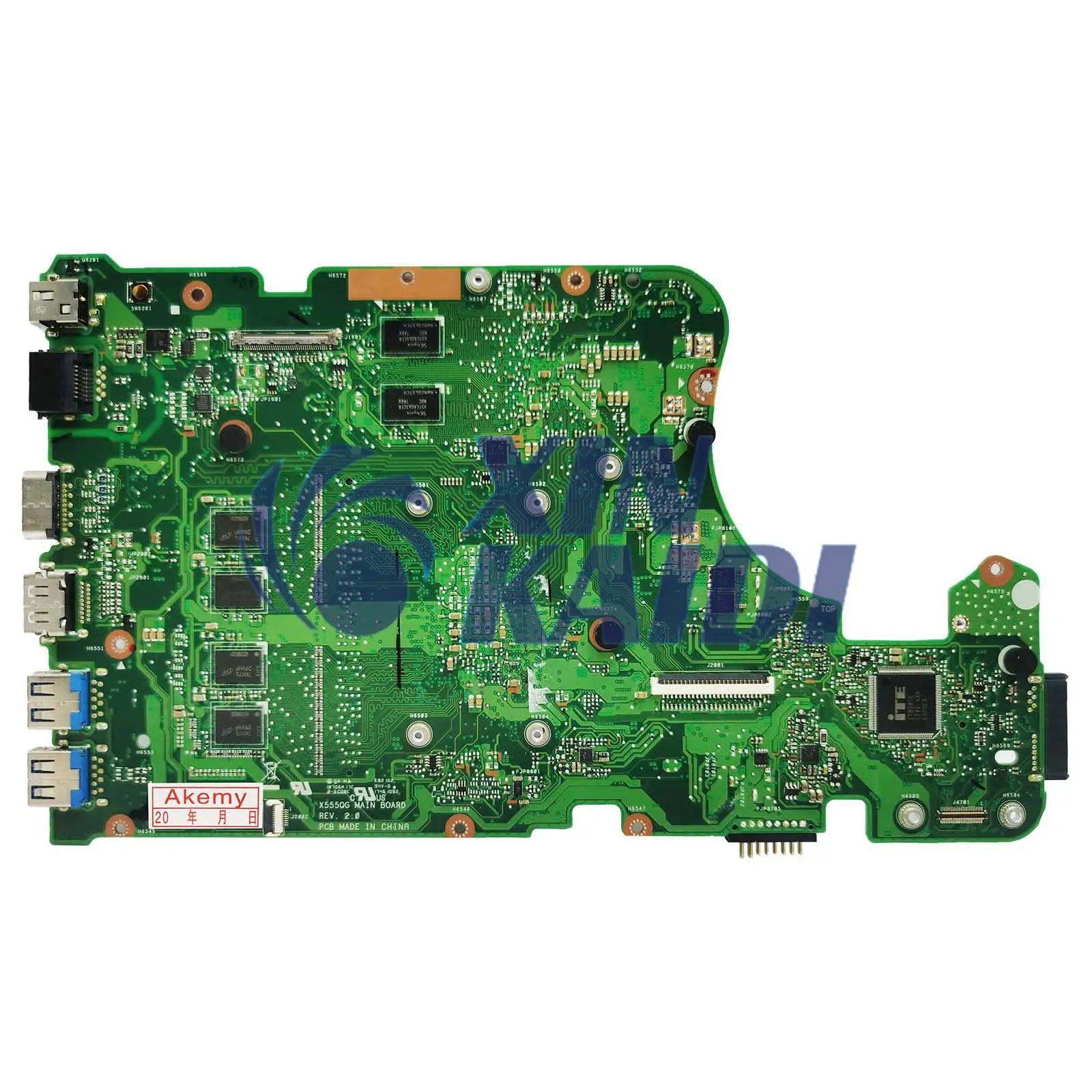 Placa base para portátil X555QG para Asus X555QA X555Q X555B X555BA X555BP K555B placa base A6 A9 A10 A12 FX-9800P CPU 4G/8G-RAM