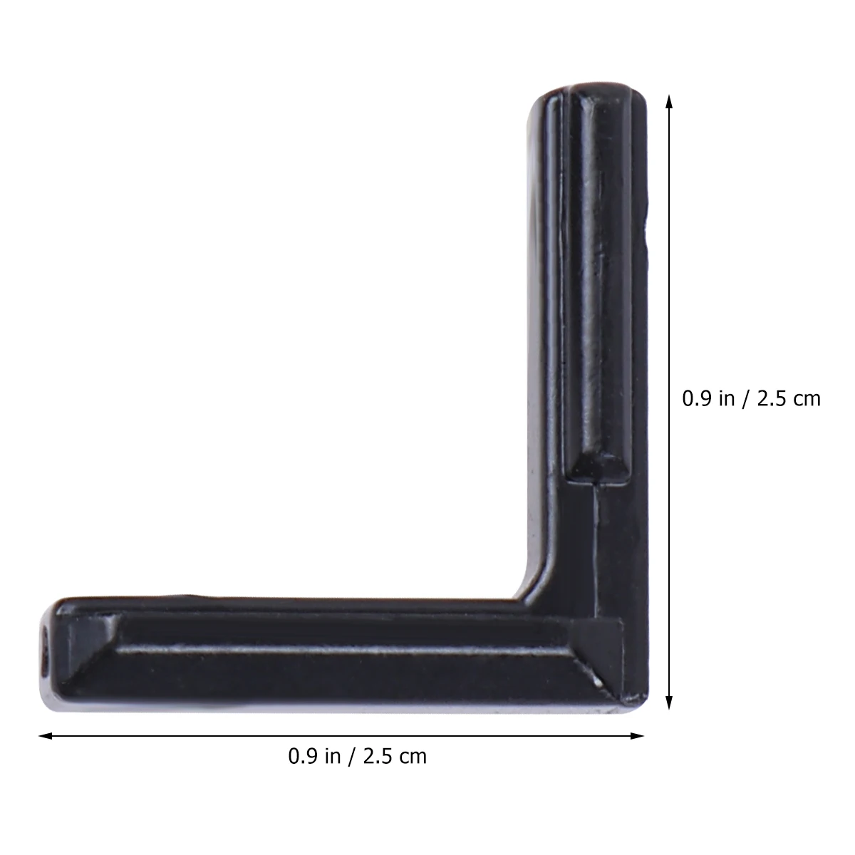 

20 Pcs Structural Connector Furniture Accessories Home Corner Connection L Shape Slot Black Aluminum Alloy Storage Rack Shoe