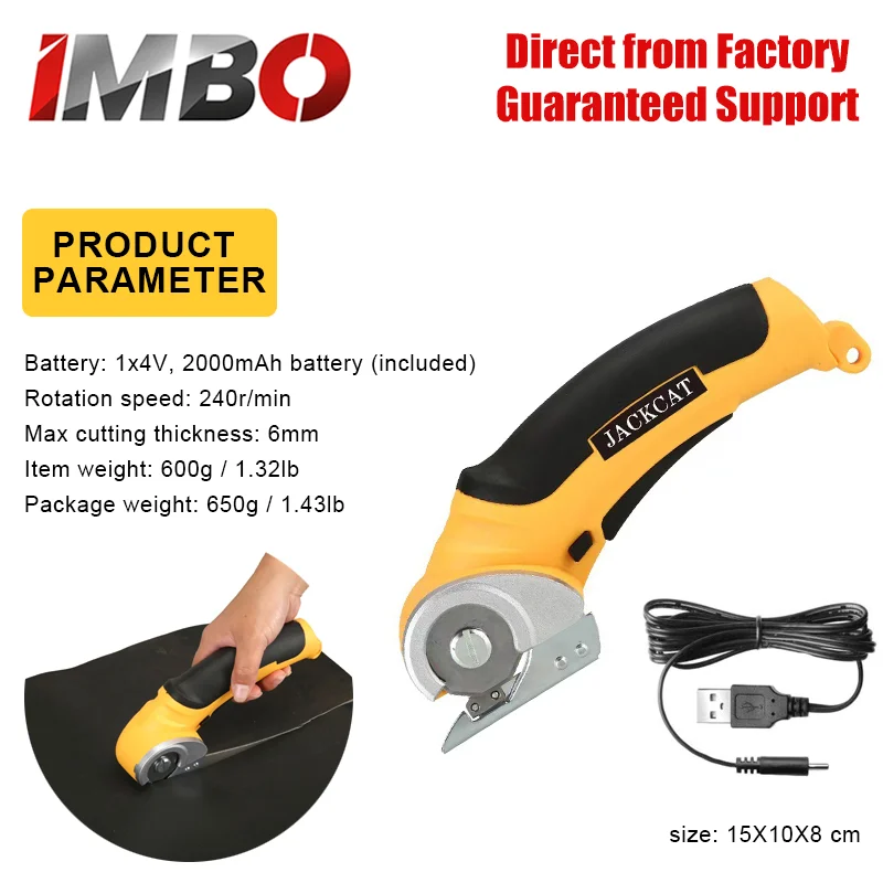 Effortless Handheld Electric Fabric Scissors | Professional Tailor Tool for Cloth, Leather & Garment Cutting