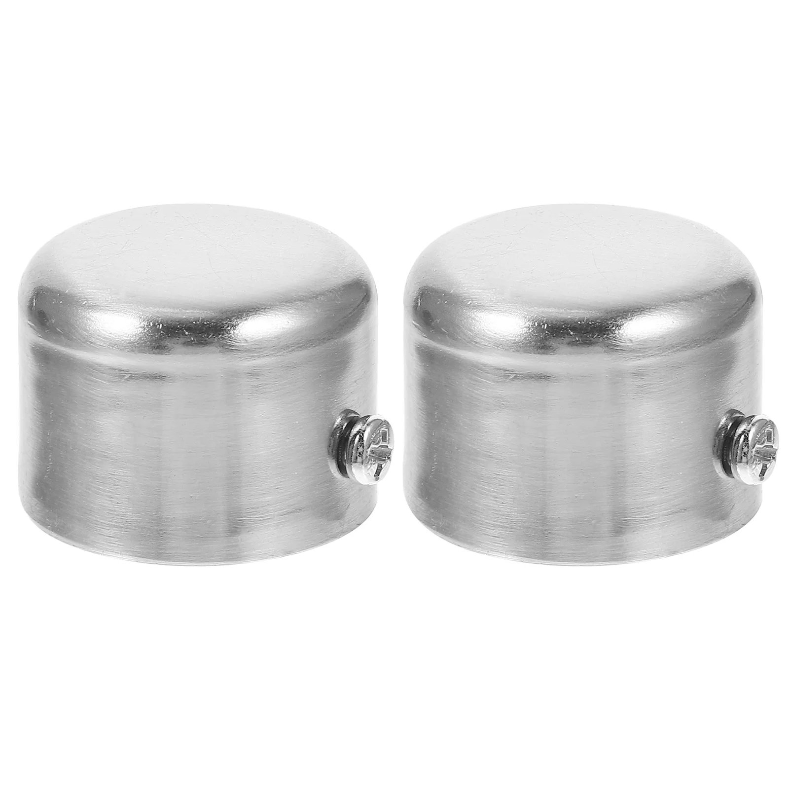 

2Pcs Curtain Rod Plugs Finials Easy to Detach Fashionable and Unique Design for Roman Rod Curtain Finals Metal Finials