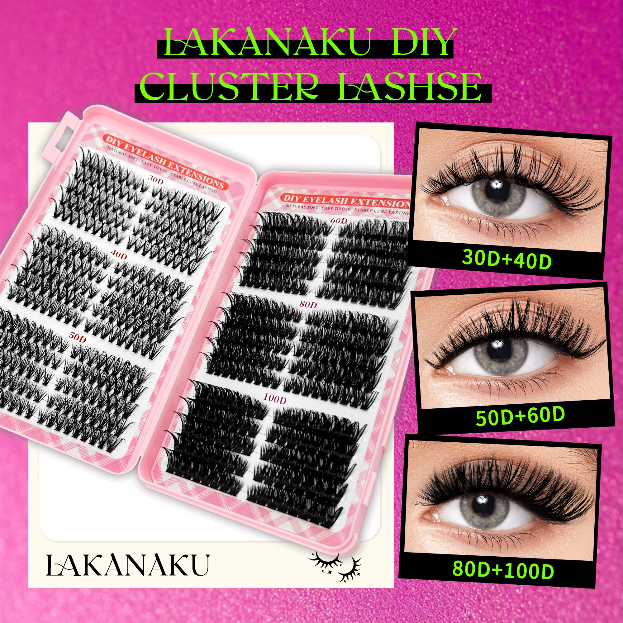 Profissional lash cluster organizador livro portátil caso de armazenamento para lash artistas manter clusters seguro organizado viagem amigável kit