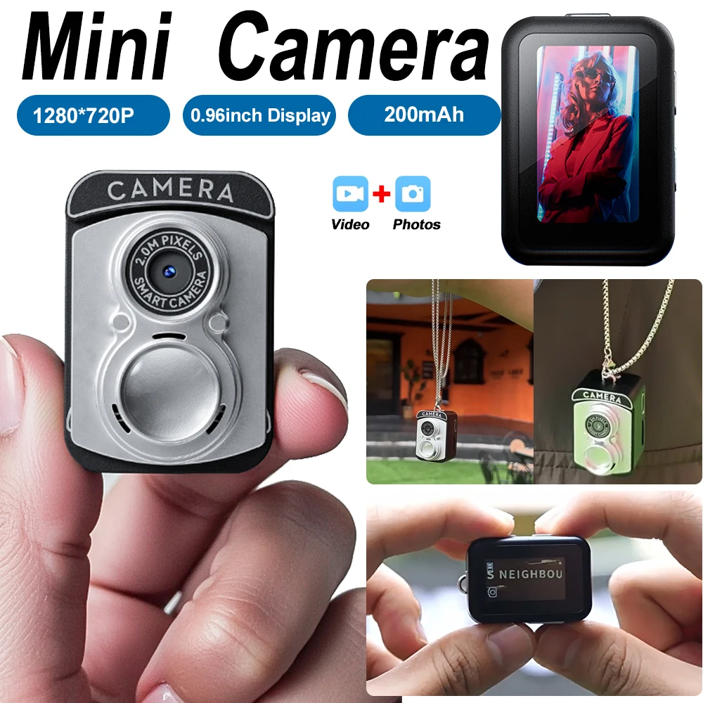 

S13 Digital Camera Retro CCD Mini Cam with Screen Indoor Outdoor Sports Portable Vintage Very Small Camcorder Video Recorder NEW