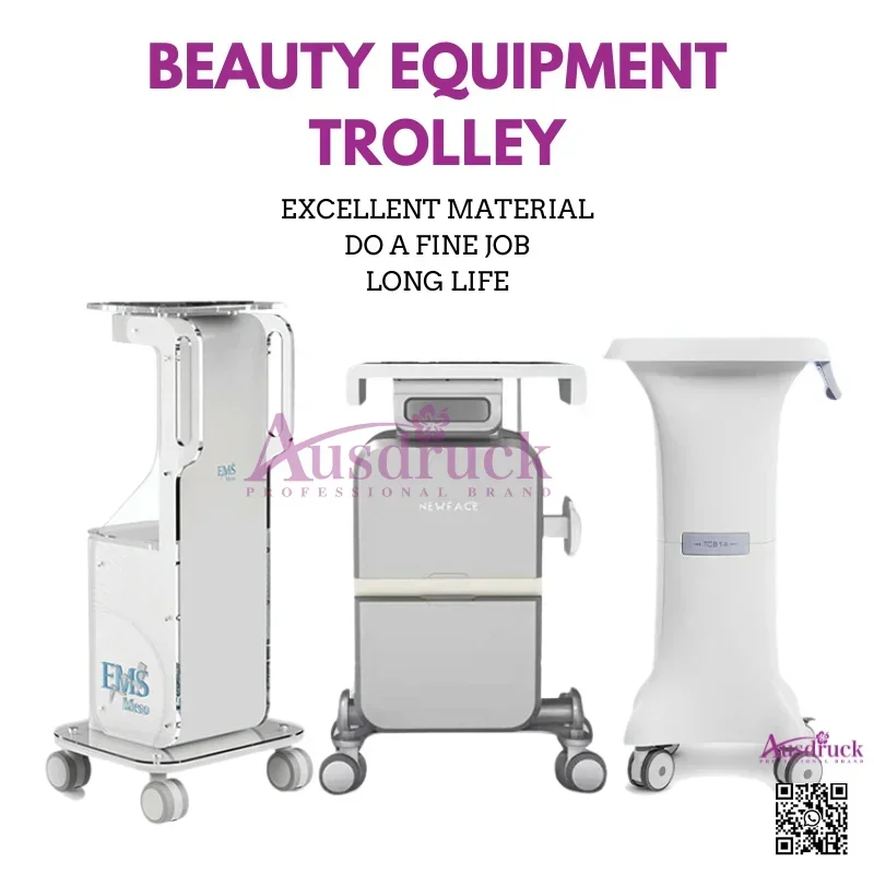 No-Install Beauty Cart: Silent Wheels, Universal, Small Bubble & Storage for Salons