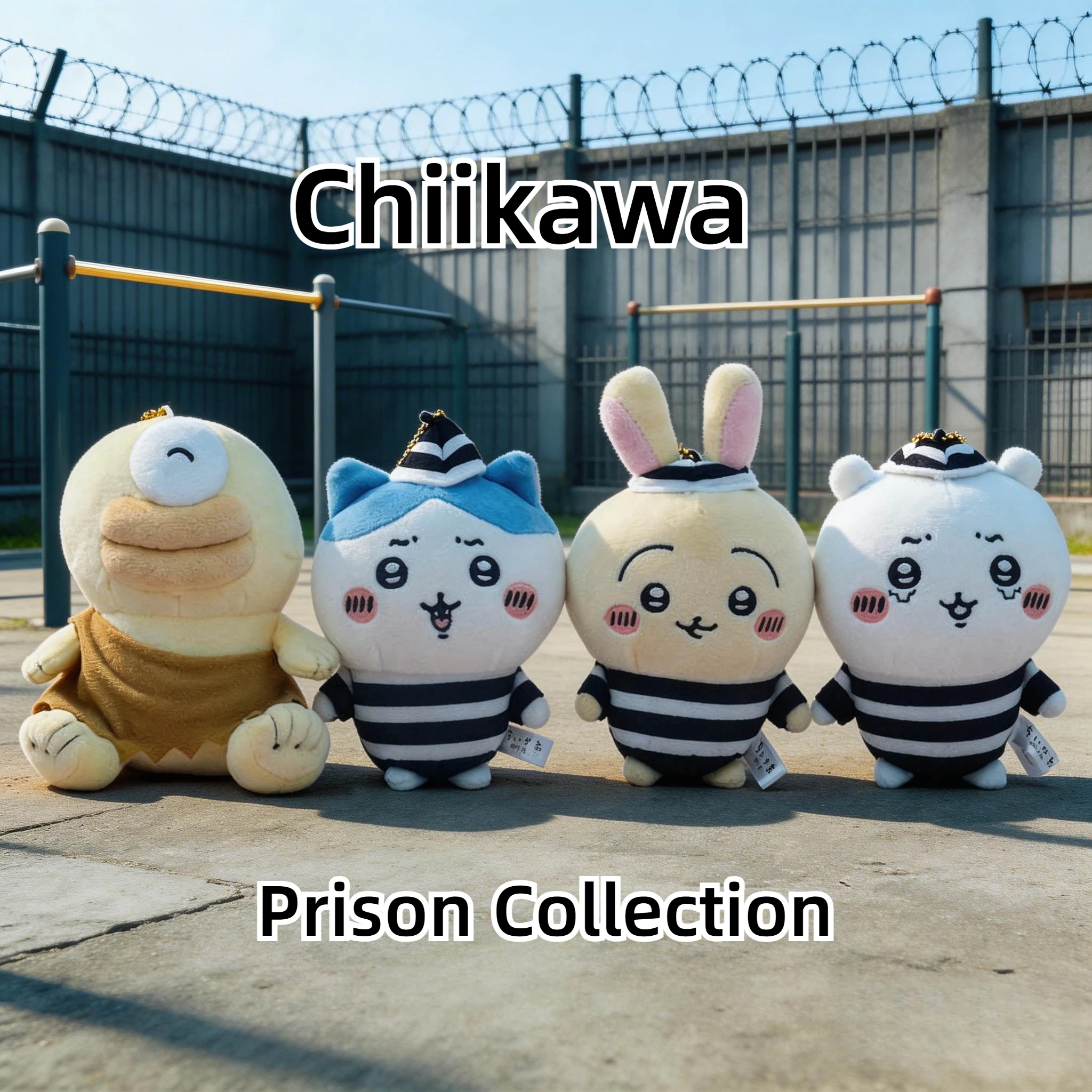 

Chiikawa Prison Collection Cute Wall Decorations Plush Toys Friend Gifts Humor Creativity Nagano Ready Stock Usagi Hachiwera