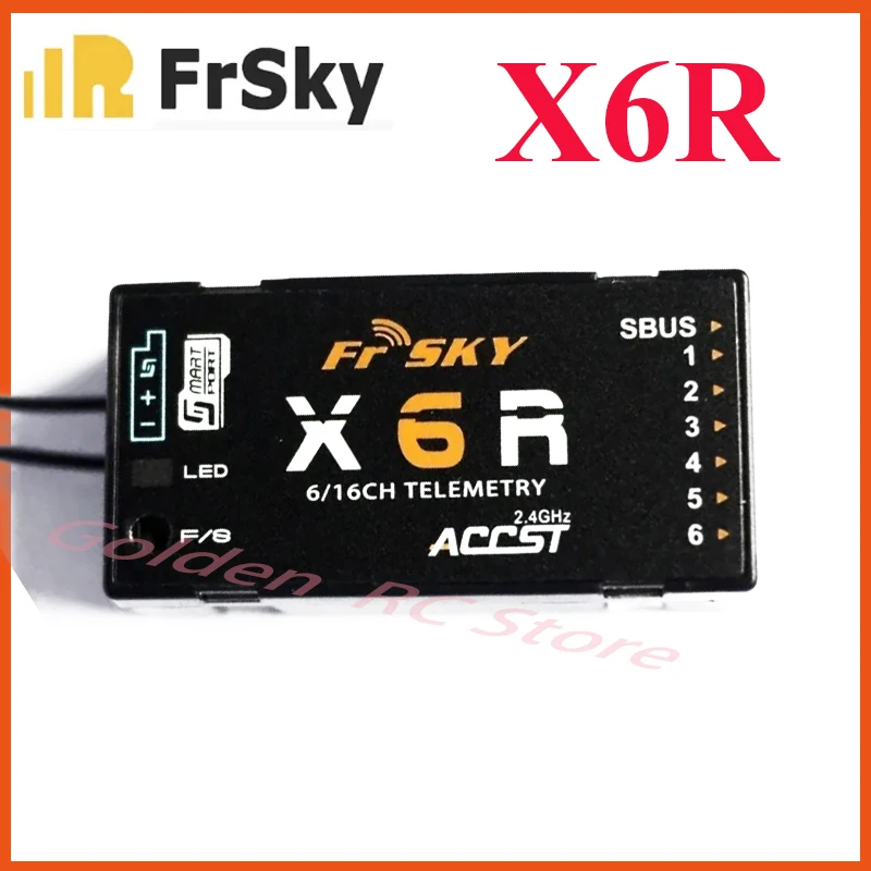 FrSky X6R 2.4G 16CH SBUS RC Receiver PCB Antenna Smart Port Data Return for Open TX Taranis X9D Jumper T16 T18 RC Drone