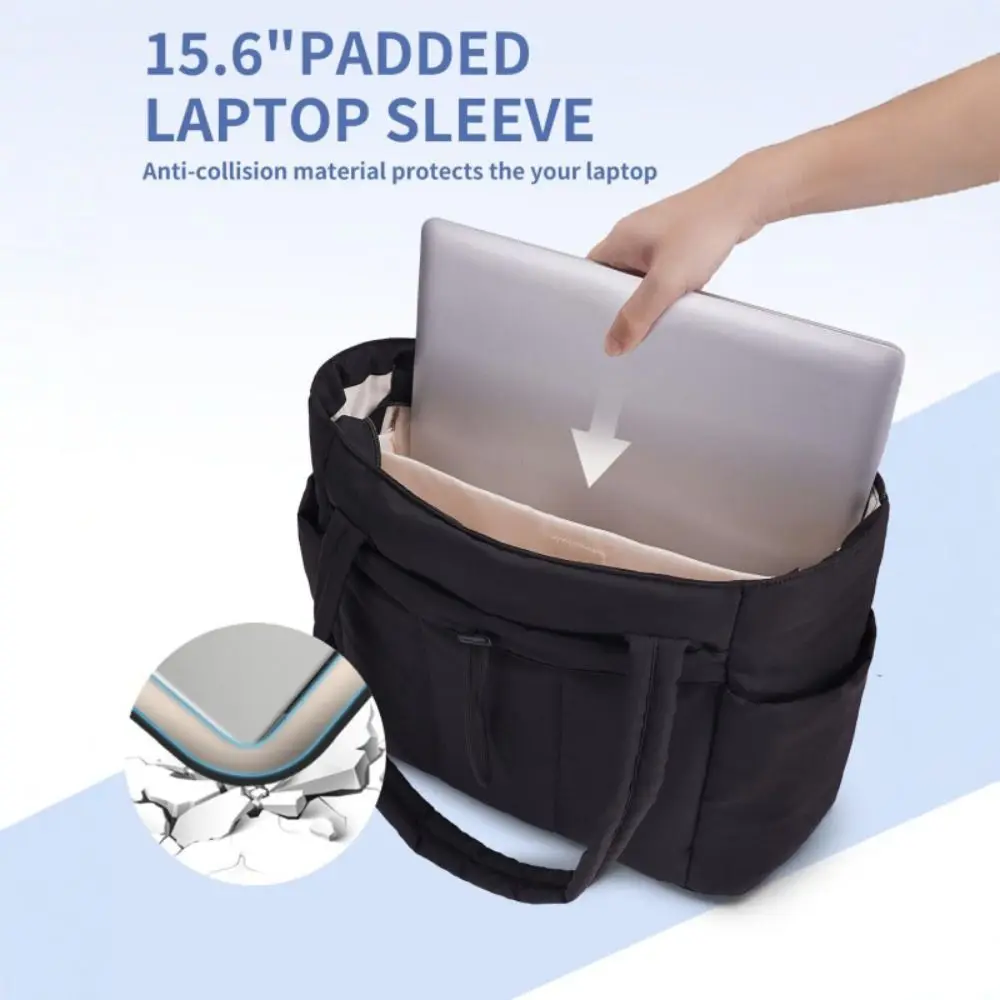 New Puffy Padded Female Handbag Multiple Pockets Soft Tote Bag Lightweight Women Shoulder Bag Women - view 4