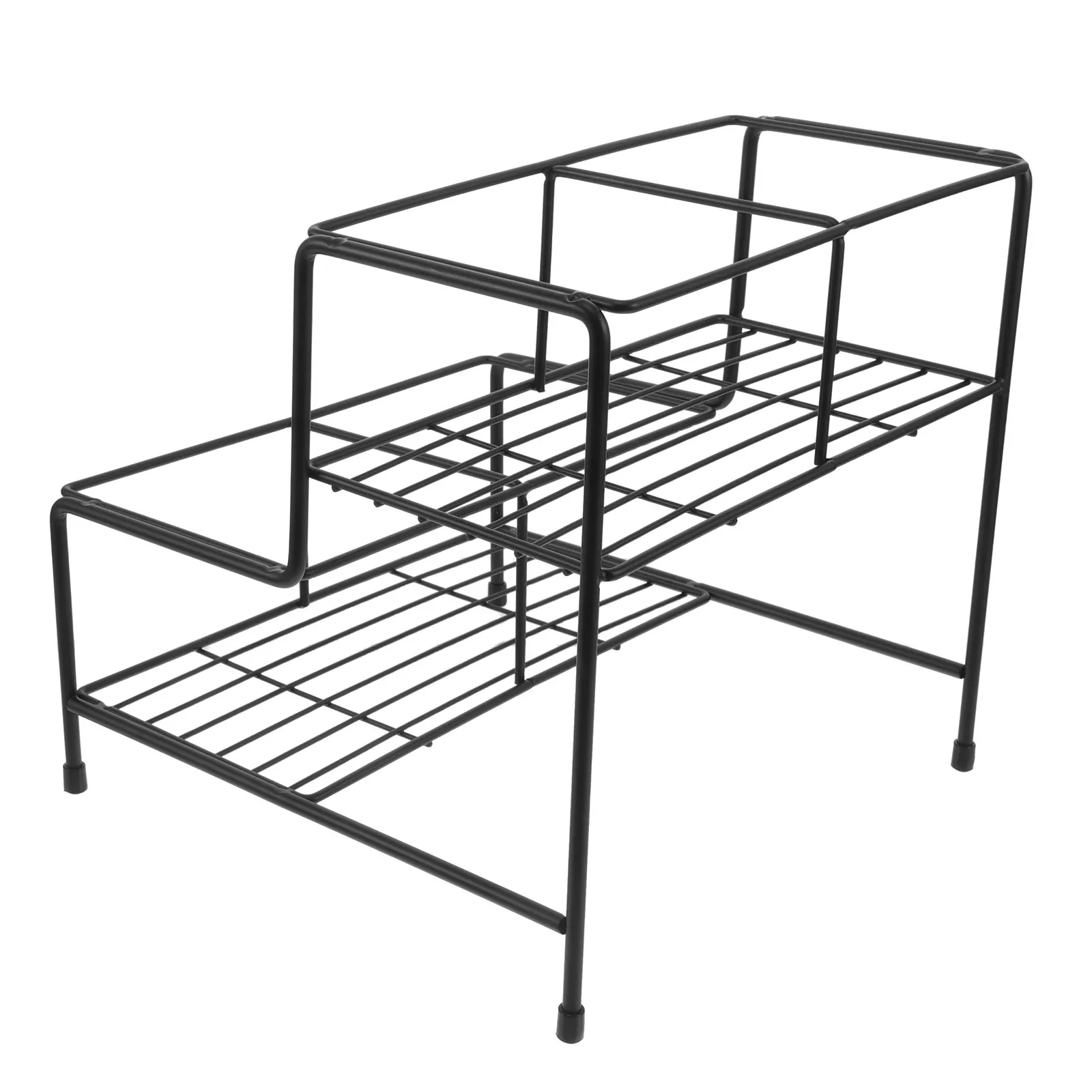 

Органайзер для сиропов для кофейни - Черная многоярусная полка для бутылок - Подставка для хранения и демонстрации кофейных сиропов, кухонных приправ