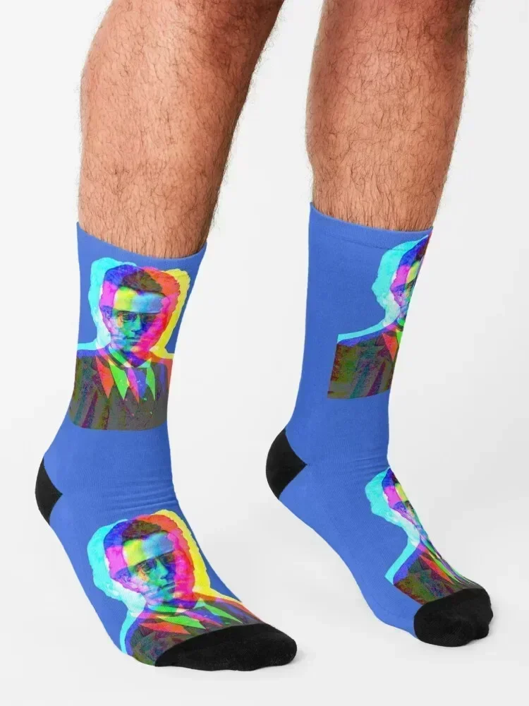 Gustav Mahler trace effect Socks valentine gift ideas Sports christmas gift Stockings man Men Socks Luxury Brand Women's