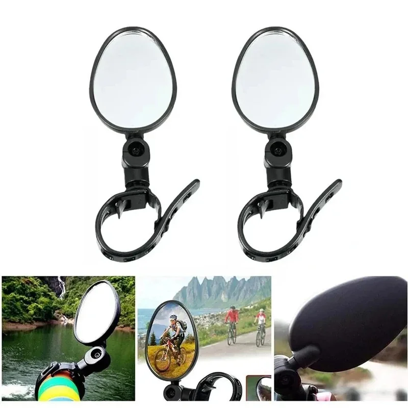 Image of Fahrrad-Rückspiegel 360° Drehbar Einstellbarer Fahrrad-Rückspiegel Weitwinkel Rennrad-Lenker Universelles MTB-Zubehör