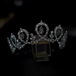 CC Princess Crowns Women Hair Accessories Wedding Headbands Engagement Jewelry 100% Handmade Shining Crystal Coronets Gift AN098