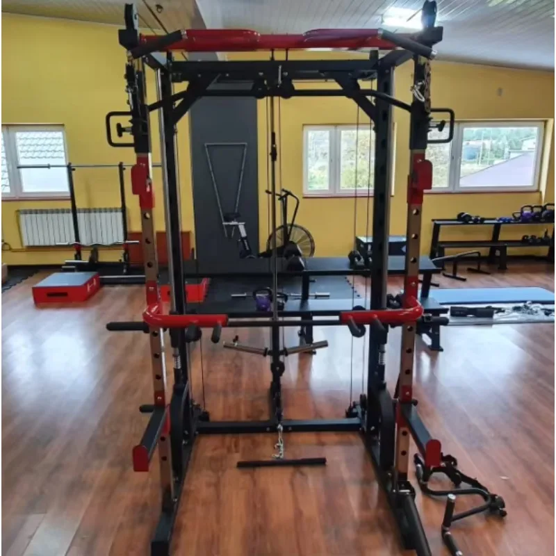 Multifunctional Smith Machine Power Rack Commercial Weight Stack Training Equipment