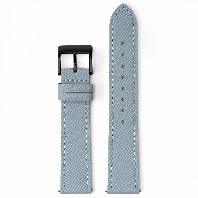 Epsom Uhrenarmband 18 mm 19 mm 20 mm 22 mm Kalbsleder-Uhrenarmband Schnellverschluss-Uhrenarmband Handgefertigter Armbandgürtel mit Palmenmuster – Detail 31