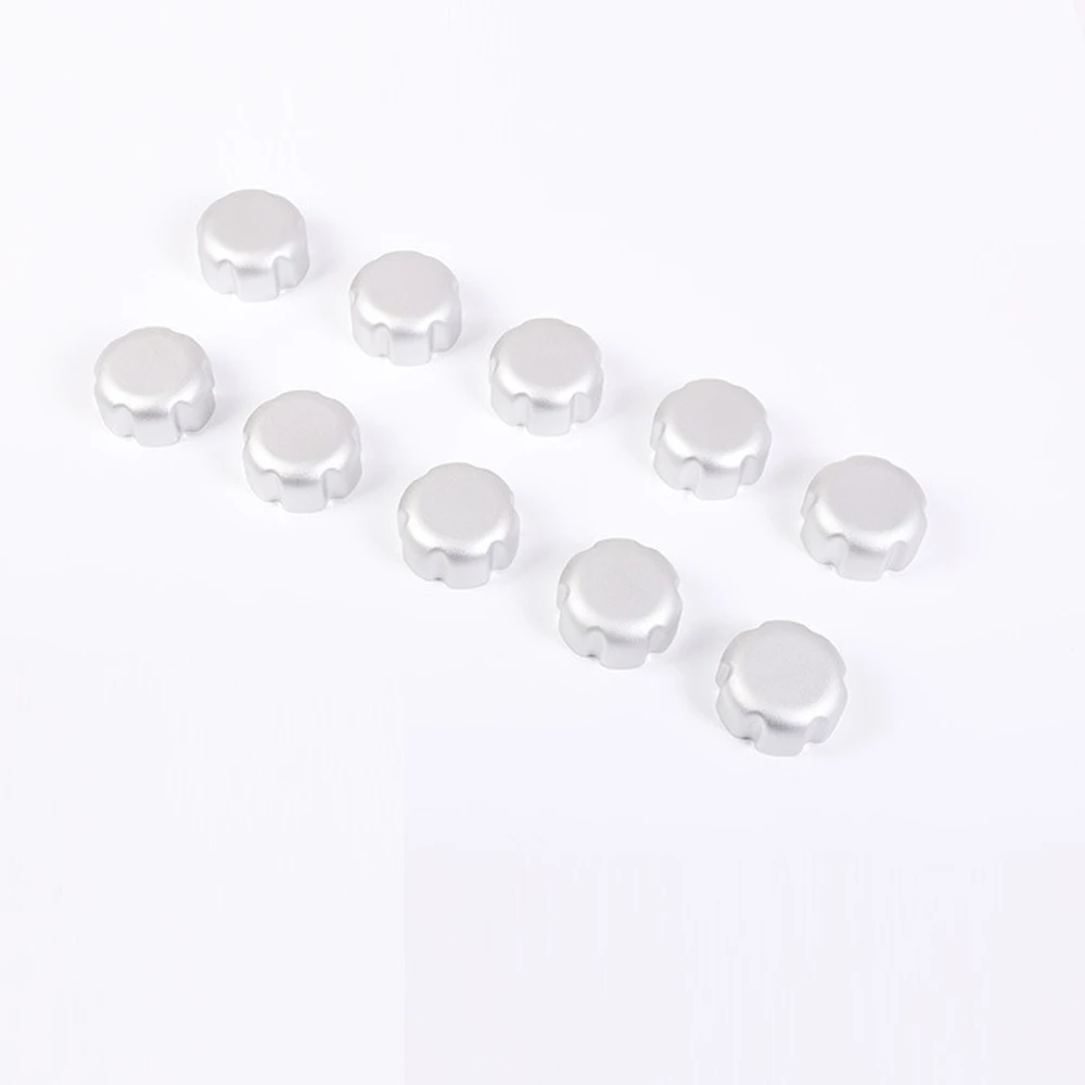 10pcs Aluminum alloy Silver Car Roof Rack Knobs Screw Trim Cover For Hummer H2 SUV 2003-2009 sticker Exterior Accessories