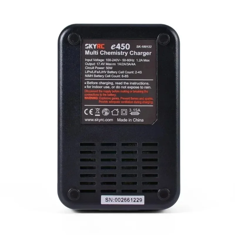 SKYRC E450 EFUEL 1200W 50A Regulated DC Power Supply AC100-240V Adapter for RC LiPo NiMH Pb Battery Balance Charger