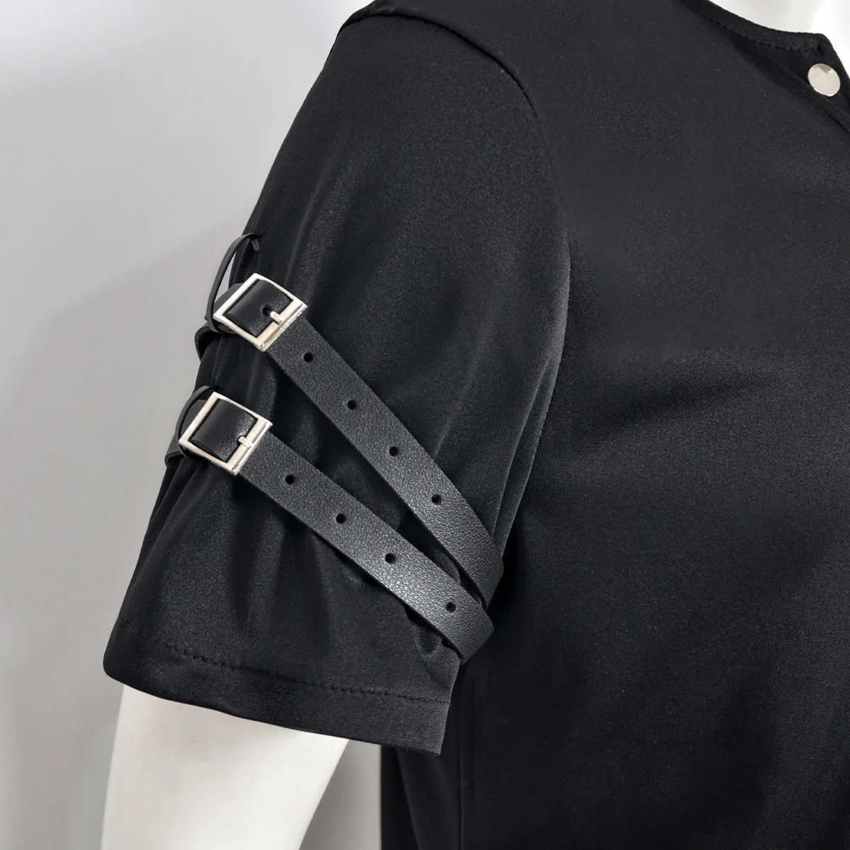 MJ Tribute for Michael Jackson Black Cotton Elastic Slim BAD Jacket Costume Clothing for Man Adore Stars Impersonator collection - view 3