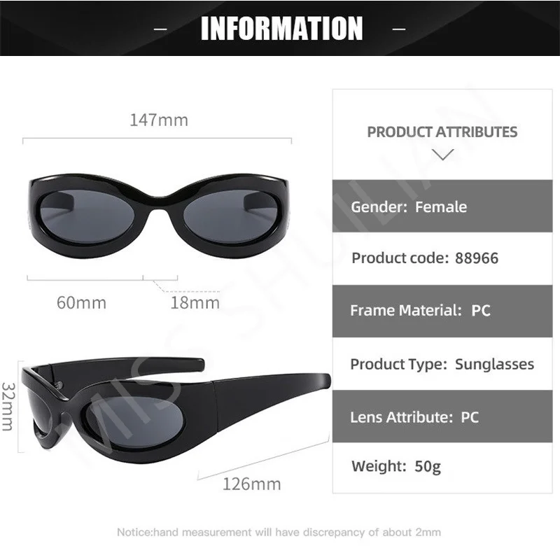 Fashion Retro Oversized Sunglasses for Men Women Wide Leg UV400 Sun Glasses Ins Punk Style Eyeglasses Cool Pilot Gafas De Sol