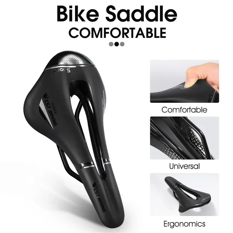 WEST BIKING Bicycle Cushion Comfortable Riding Road Bike Saddle Mountain Accessories велосипед seat  mtb saddle