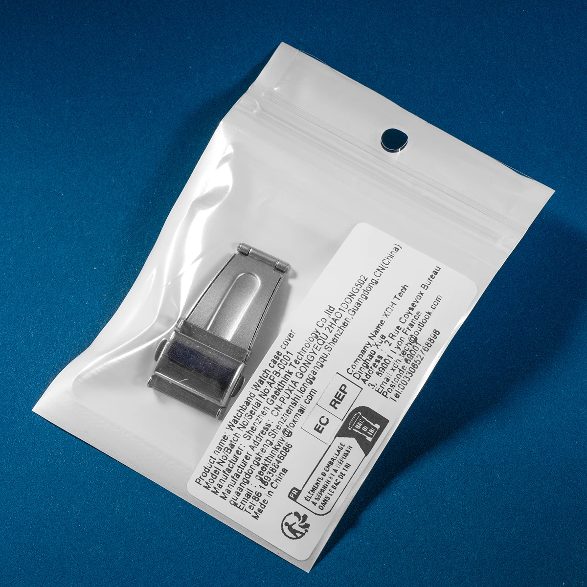 1PC 18MM 18MM 20MM Rvs Dubbele Drukknop Sluiting Gesp voor Horlogeband Band inzet Vouw Gesp