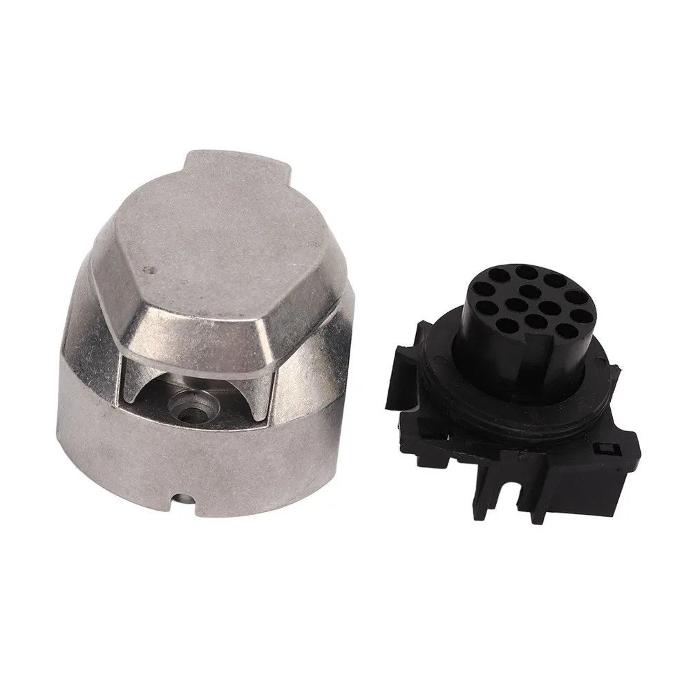 

Водонепроницаемый алюминиевый сплав, 13-контактная розетка для прицепа, стандарт ЕС, 12 В, 12 В, разъем для прицепа, женский разъем для прицепа, сверхмощное использование