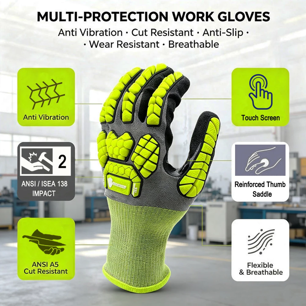 Work Glove Impact - Sarung Tangan Kerja Keselamatan Anti Benturan