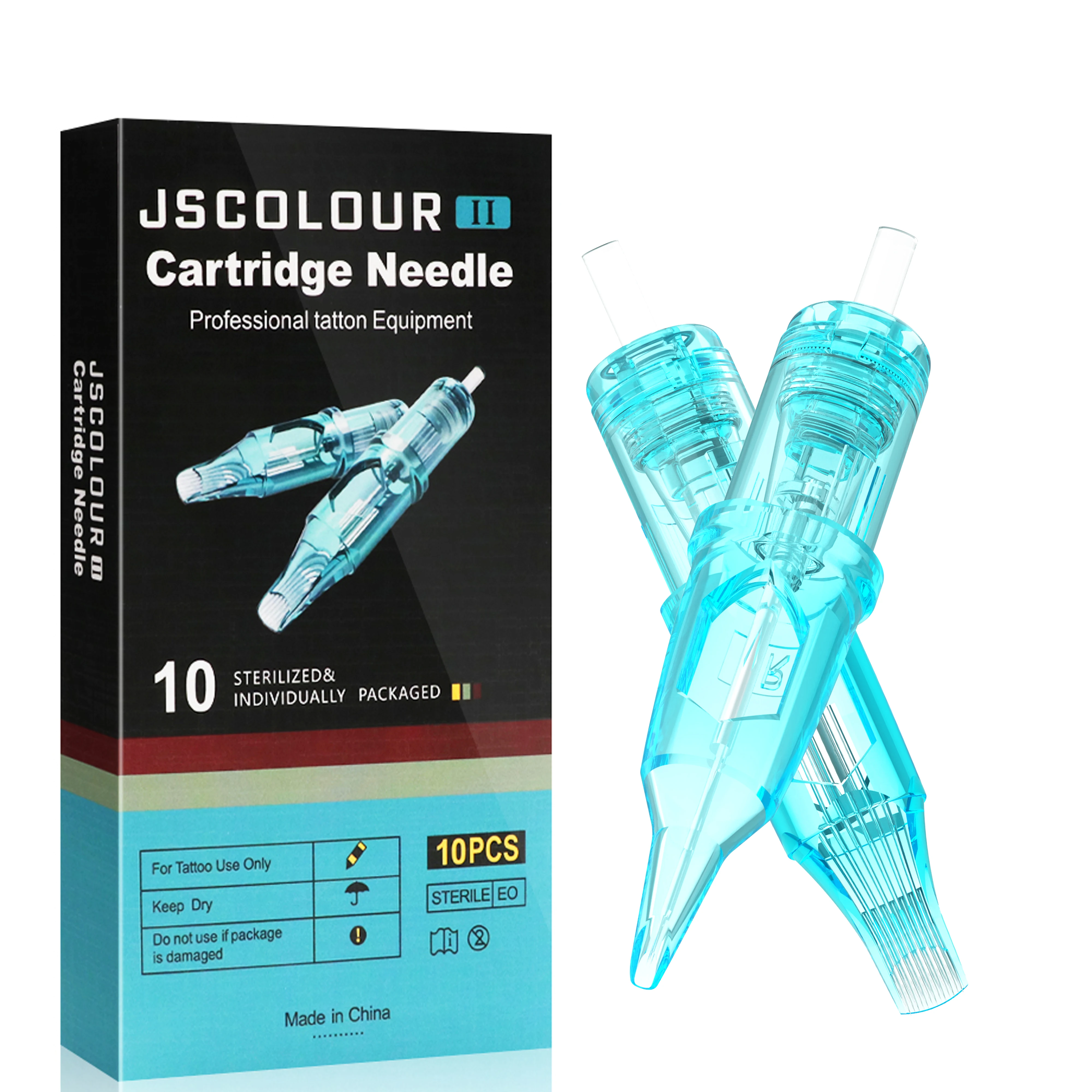 

10 шт. стерилизованные иглы для тату-картриджей RL/RS/CM/M1 диаметром 0,35 мм для тату-машины, ручки для перманентного макияжа, принадлежности для татуировок