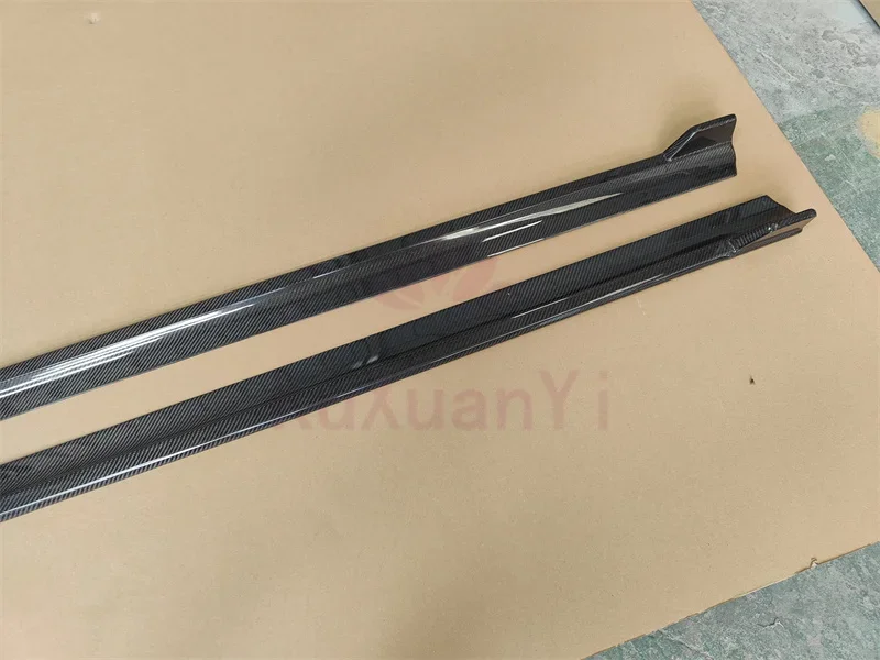 4 series g26 high quality 3K carbon fiber side sill skirt body kit for BMW g26 420i 430I 435i m440i 4 door 2021up