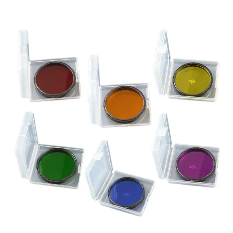 Y1UD Filtr księżycowy Filtr mgławicowy Filtr okularowy Filtr aluminiową ramą 6 opcji kolorów