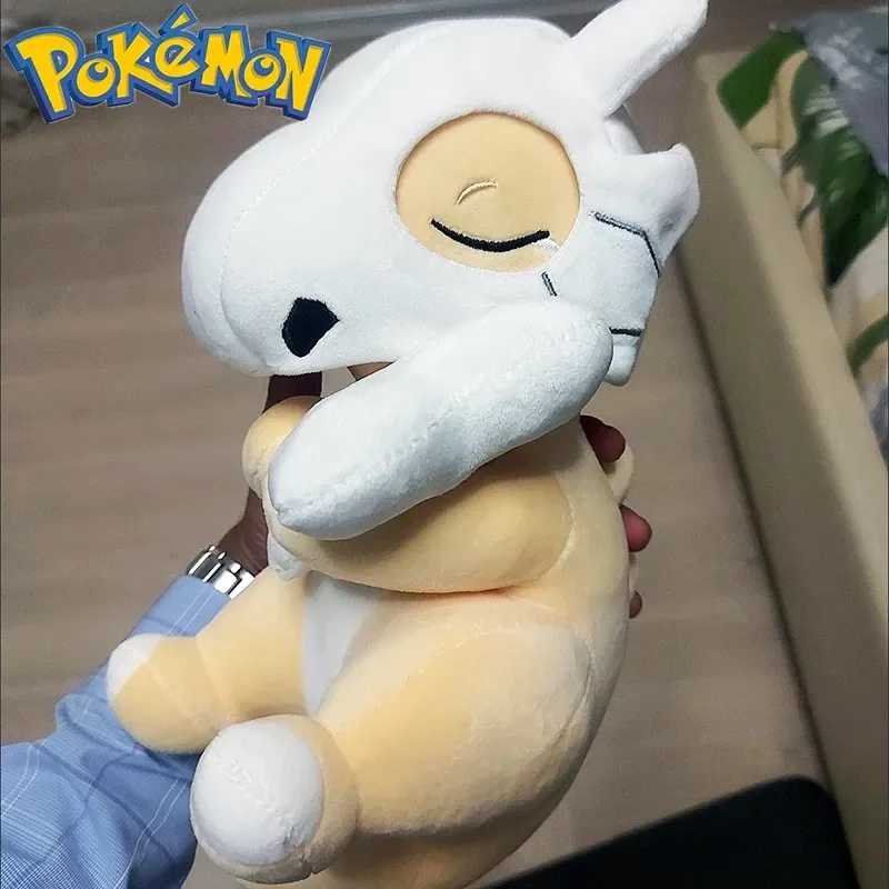 Pokemon Anime Sleep Series Cubone Stuffed Animals Plush Toy Figure Pocket Monster Game Pillow Doll Home Bed Ornament Toys Gift