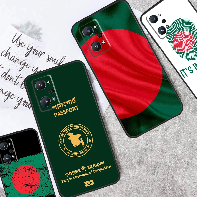 Bangladesh Flag For Realme 9 10 11 12 Pro Plus GT5 GT Neo5 C31 C33 C35 C11 C25s C21Y C51 C55 C53 C30 Case