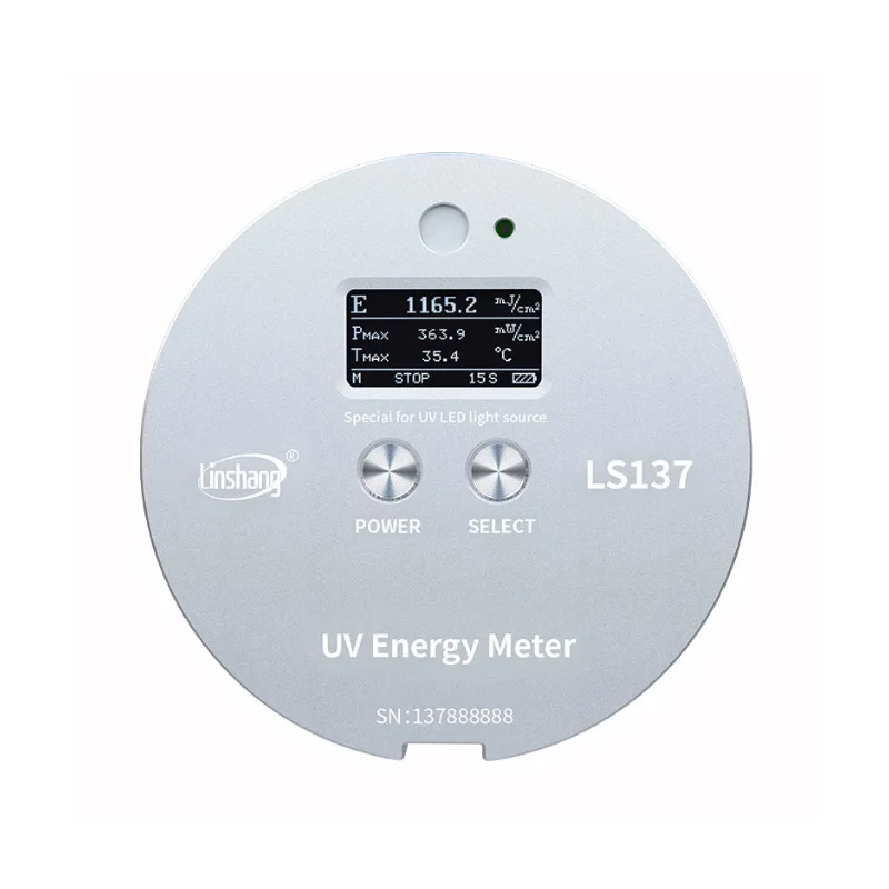 Linshang LS136 Ultraviolet Radiometer UV Energy Meter For 365nm Halogen High Pressure Lamp Curing Exposure Machine