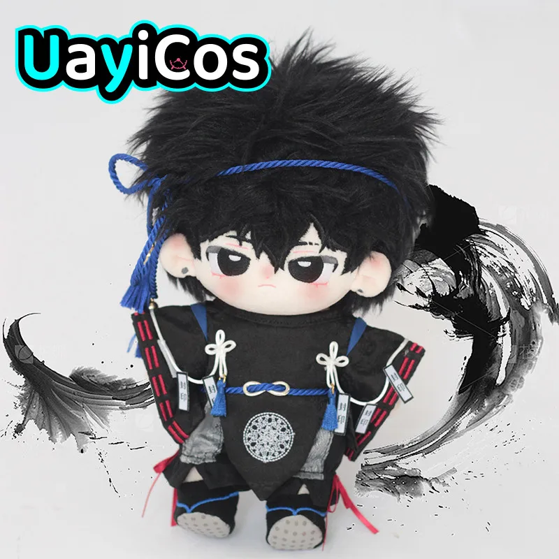 20cm Doll Clothes Cool Guy Japanese Spliced Trousers Head band Fashion Kimono Suit Plushies Plush Doll Accessories Anime Toy Kid