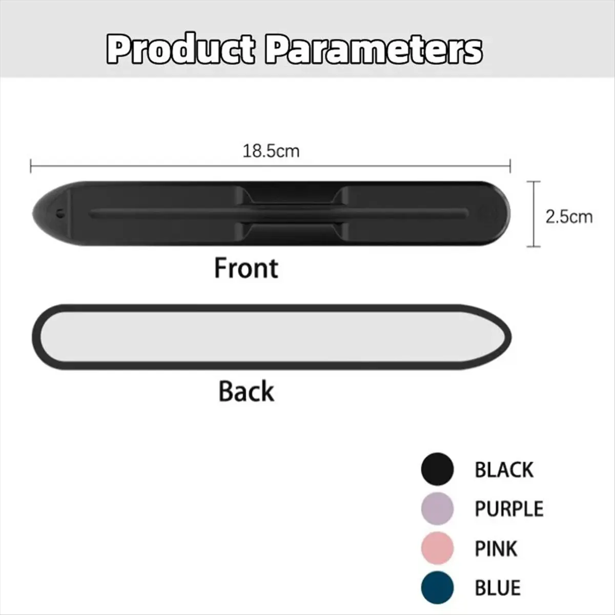 HowAA87 Silicone Tablet Stylus Pen Slot for Apple Pencil 1 or 2 Generation and Samsung Galaxy Tab S6Lite S7S8S9 Ultra Blue