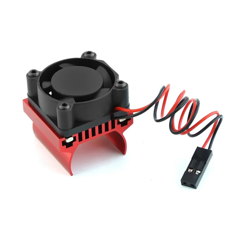 For TRX4M 180 Motor Cooling Fan Heat Sink for TRX4 TRX4-M 1/18 RC Crawler Car Upgrade Parts Accessories,Red