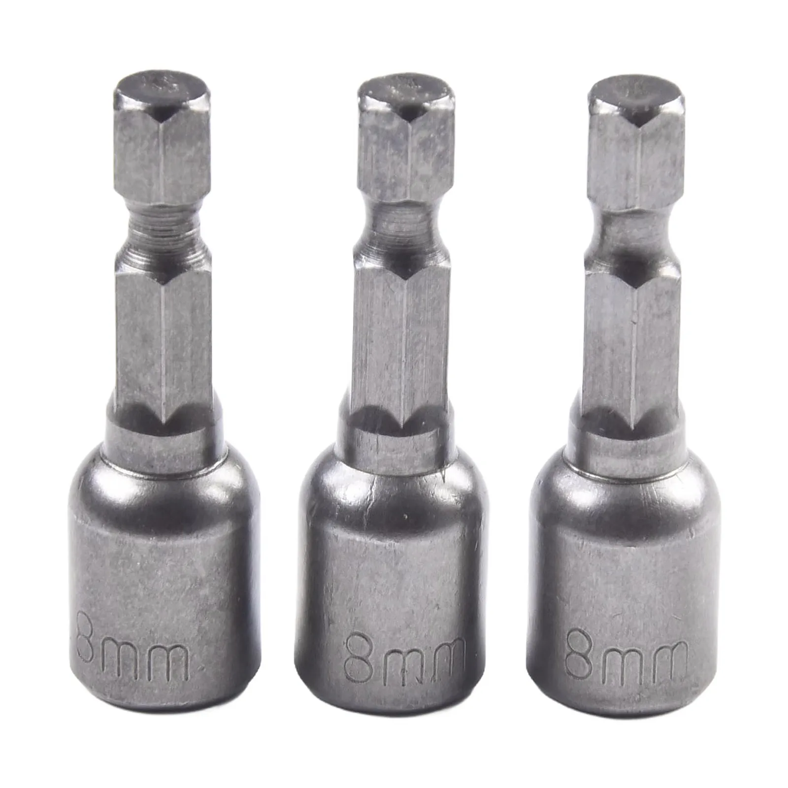 Power Tools Socket Adapter Nut Driver Quick Release Set 1/4 Chrome Vanadium Steel Drill Bit Hex Shank Length 42mm