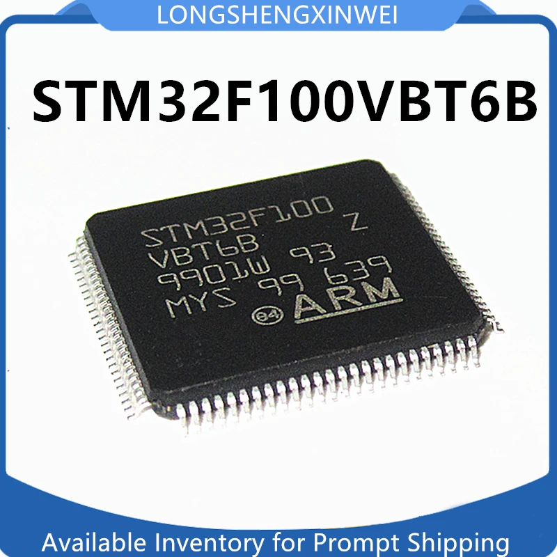 1PCS STM32F100VBT6B STM32F100 QFP-100 IC 32-bit Processor MCU