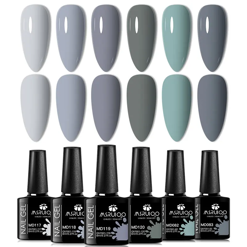 6pc Nagelgel Polish Set All-Season Ultra Gepigmenteerde Semi Permanente UV Schilderen Gel Voor Nagels Salon DIY manicure Vernis Ontwerp