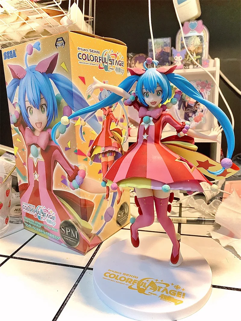 20cm Sega Original Hatsune Miku Project Sekai Colorful Stage Ver. Pvc Action Model Doll Figures Toys Collectible Ornament Gifts