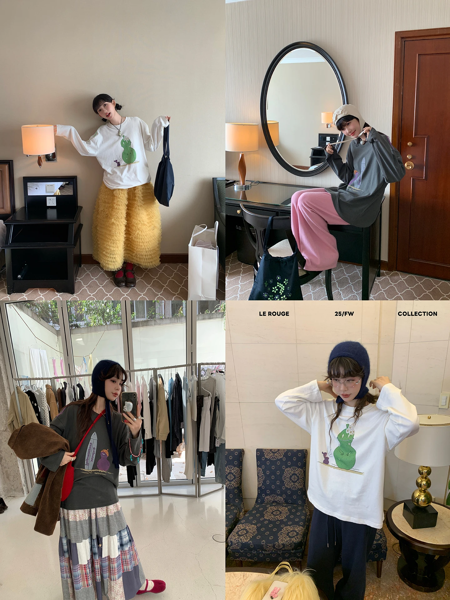 

Футболка Le Rouge Long Sve из хлопка и льна свободного кроя с круглым вырезом и принтом, с милым дизайном в виде тыквы, универсальная повседневная модель для женщин