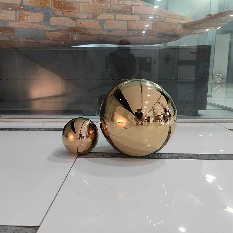 

Seamless Hollow Ball Hanging Ornaments, Stainless Steel, Rose Gold, Garden Decoration, Boutique, 25mm-550mm Diameter